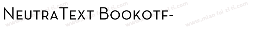 NeutraText Bookotf字体转换